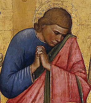 Pietà, detalle, 1360-1369, Giottino