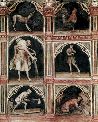 Signe du Verseau, Giotto (reconstitution), Padoue