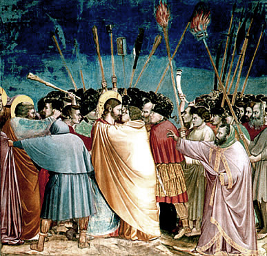 Arresto de Jesús, fresco, 1304-1306, Giotto, Padua
