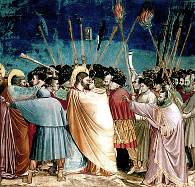 Arresto de Jesús, 1304-1306, Giotto