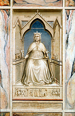 La Justice, vers 1303-1305, Giotto, Padoue, chapelle des Scrovegni