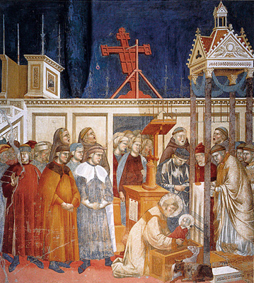 Noël à Greccio, vers 1290, Giotto, Assise