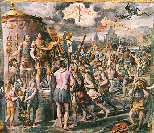 Visión de Constantino, 1520-1524, Giulio Romano