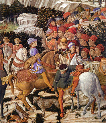 El Cortejo de los Reyes Magos, Benozzo Gozzoli