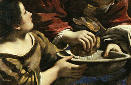 Guerchin, Saint Sébastien, détail, Bologne, Pinacoteca Nazionale
