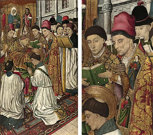 La Consagración de san Vicente por el obispo Valerio, 1460-1490, Jaume Huguet