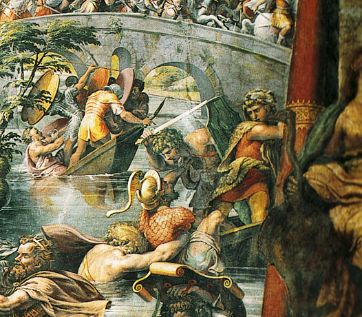 Batalla del Puente Milvio, 1520-1524, Giulio Romano