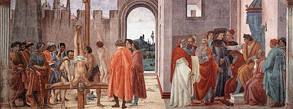 Dispute avec Simon le magicien et Crucifixion de saint Pierre, Filippino Lippi