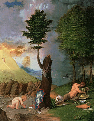 Allégorie du Vice et de la Vertu, vers 1505, Lorenzo Lotto