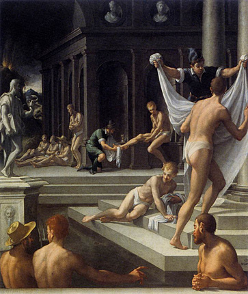 Les bains de Pouzzoles, Girolamo Macchietti