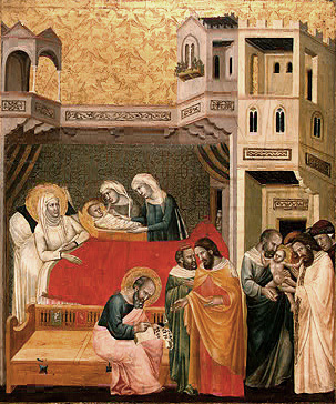 Nacimiento de san Juan Bautista, hacia 1330/40