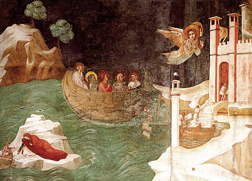 El desembarco de santa Magdalena, Asís
