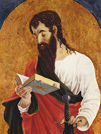 Saint Paul, vers 1468, Marco Zoppo (Oxford, Ashmolean Museum) Saint Paul, vers 1468, Marco Zoppo (Oxford, Ashmolean Museum)