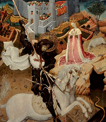 San Jorge y la princesa, hacia 1440, Bernat Martorell