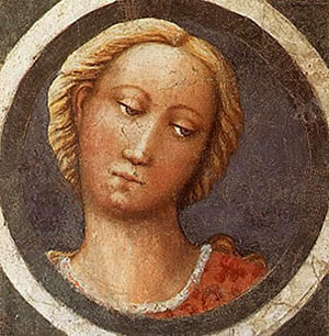 Médaillon, 1427, Masolino da Panicale, (Florence, église du Carmine