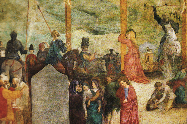 Crucifixión, Masaccio o Masolino