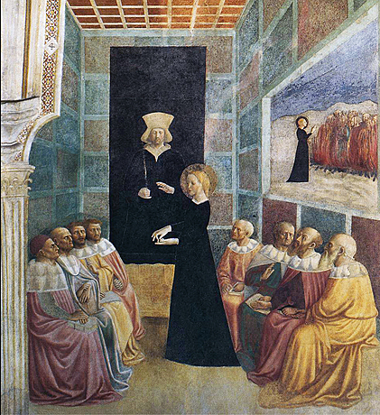 Dispute de sainte Catherine, Masolino
