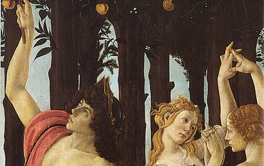 La Primavera, Mercurio y las Gracias, Botticelli