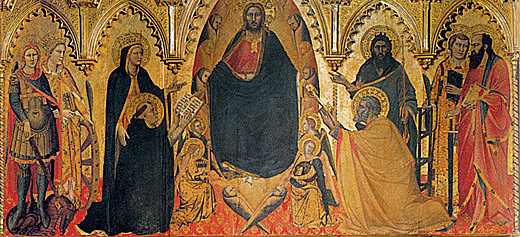 Retable Strozzi, 1357, Andrea di Cione, Florence, Santa Maria Novella