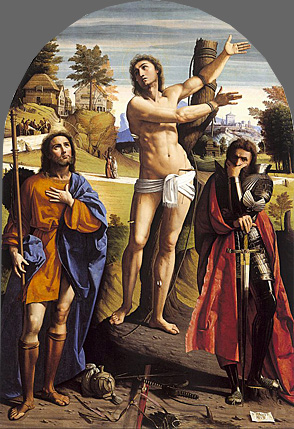 Retable de Saint Démétrios, vers 1520, l'Ortolano, Londres, National Gallery