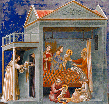 La Nativité de la Vierge, 1303-1305, Giotto, Padoue