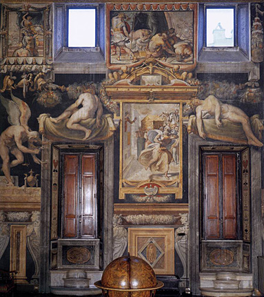 Salon des Mappemondes, Francesco Salviati, Palais Ricci Sacchetti, Rome