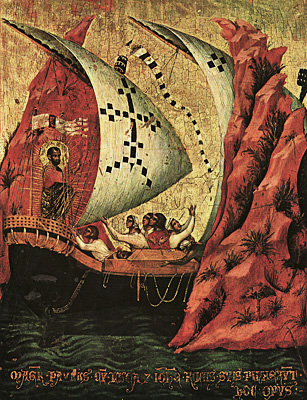 San Marcos salva la nave, 1343-1345, Paolo Veneziano