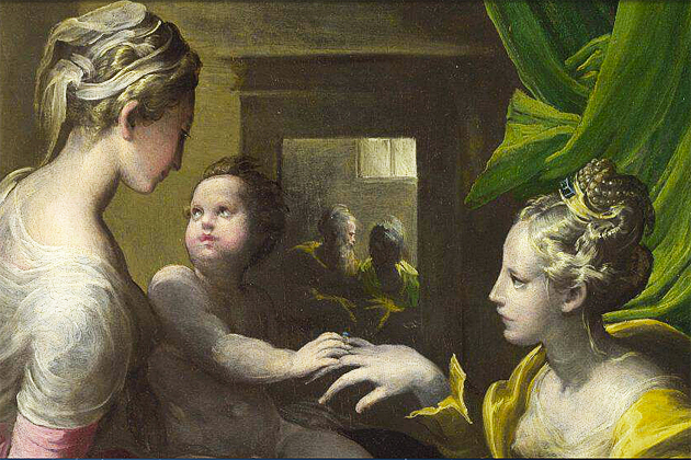 Matrimonio místico de santa Catalina, hacia 1526, Parmigianino