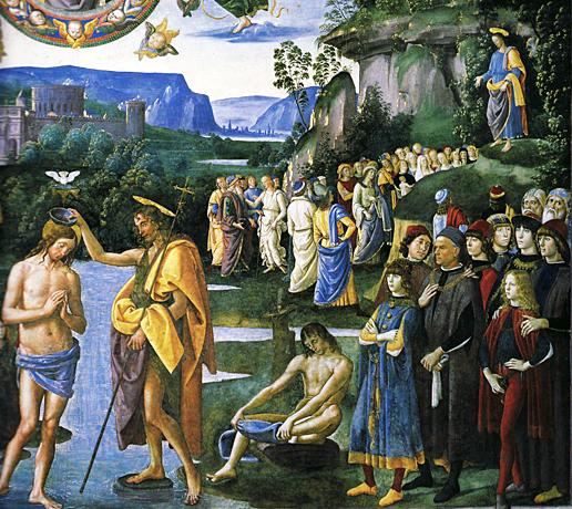 Bautismo de Jesús, El Perugino 