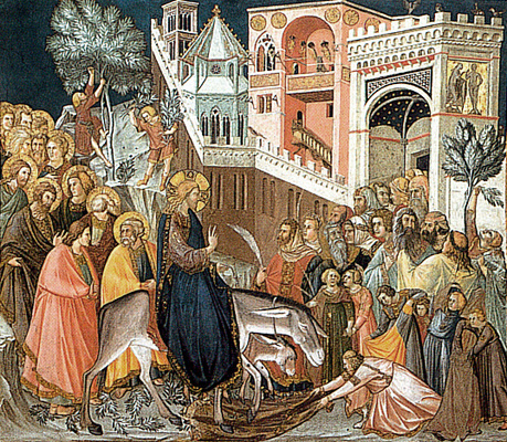 La Entrada en Jerusalén, 1320, Pietro Lorenzetti