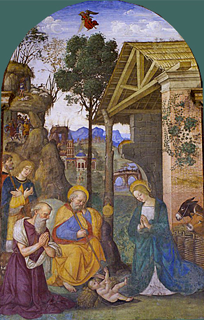 Adoration des Bergers, Pinturicchio