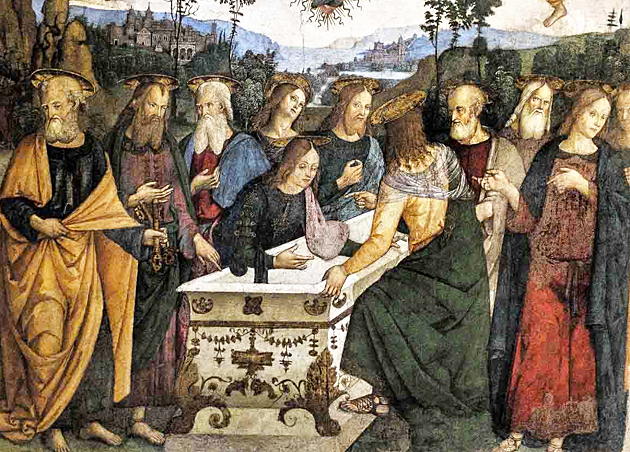 Assomption de la Vierge, 1484-1492, collaborateur de Pinturicchio, Rome, église Santa Maria del Popolo, Chapelle Bosso della Rovere
