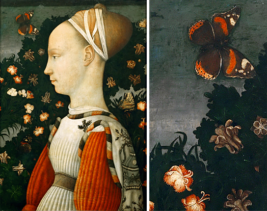 Retrato de una princesa de la casa d'Este, c. 1435-1440, Pisanello