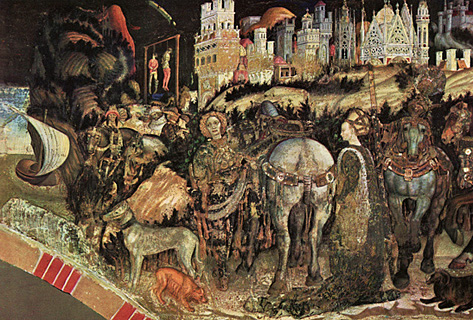 San Jorge y la princesa, 1434-1436, Pisanello