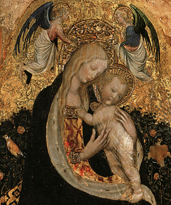 Madone à la caille, vers 1420, Pisanello