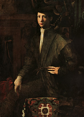 Retrato de hombre joven, hacia 1527, Rosso Fiorentino