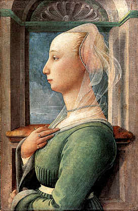 Retrato de mujer, hacia 1445, Filippo Lippi