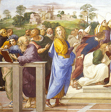 Dispute du saint Sacrement, Raphaël 
