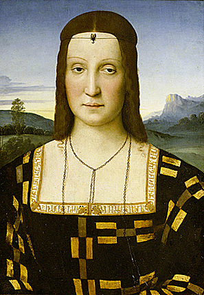 Portrait d’Elisabetta Gonzaga, Raphaël