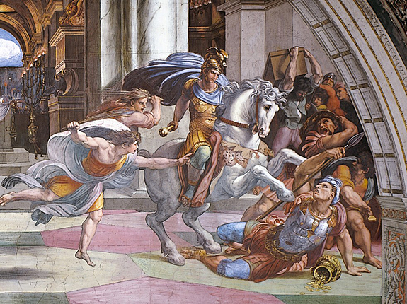 La expulsión de Heliodoro del Templo, Rafael