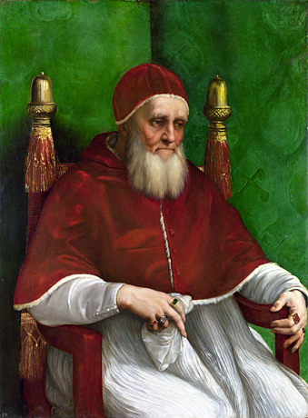 Portrait du pape Jules II, 1511-1512, Raphaël