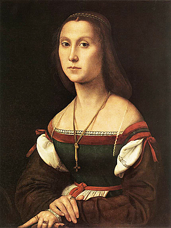 Retrato de mujer joven, Rafael