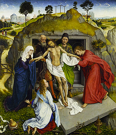 Lamentación y entierro de Cristo, 1450, Rogier van der Weyden