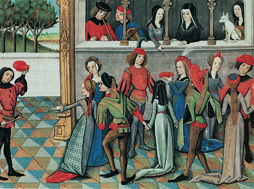 Bal à la cour, Roman de la Rose