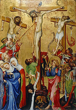 La Crucifixión, 1410-1420, atribuida a Herman Schadeberg
