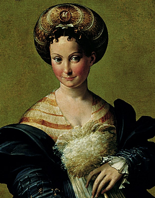 La esclava turca, hacia 1530, Parmigianino, Parma, Pinacoteca Nazionale