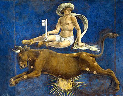 Signo de Tauro, Palacio Schifanoia, Ferrara