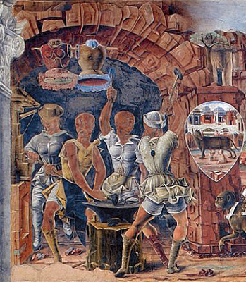 La forge de Vulcain, Ferrare, Schifanoia La forge de Vulcain, Ferrare, Schifanoia