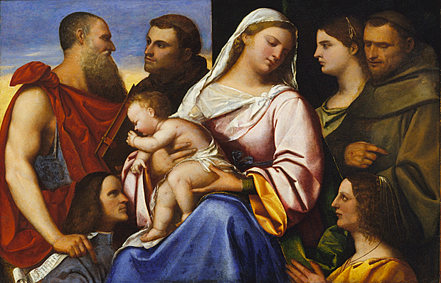 Vierge a l’Enfant avec Saints et donateurs, 1505-1547, Sebastiano del Piombo Vierge a l’Enfant avec Saints et donateurs, 1505-1547, Sebastiano del Piombo