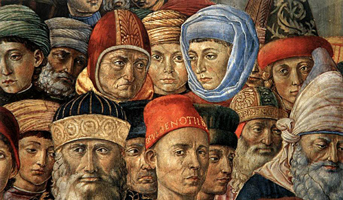 Cortège du Roi Gaspart et autoportrait, Benozzo Gozzoli